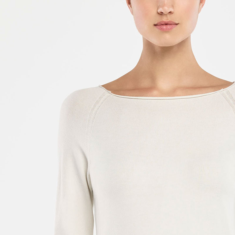 Sarah Pacini PULL COL BATEAU De face
