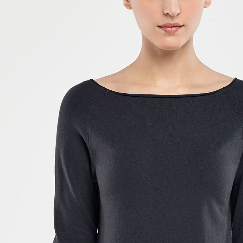 Sarah Pacini PULL COL BATEAU De face