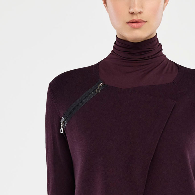 Sarah Pacini CARDIGAN LONG ASYMÉTRTIQUE De face