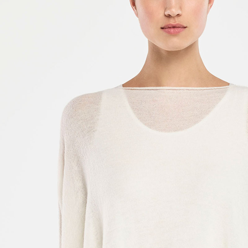 Sarah Pacini SWEATER - SIDE SLITS Front