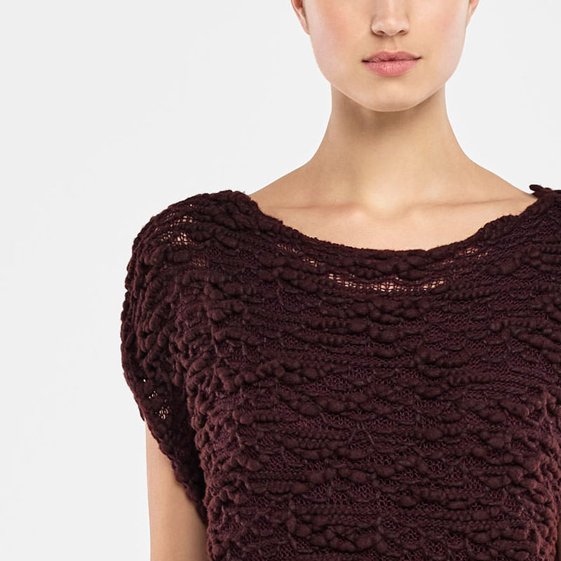 Sarah Pacini SLEEVELESS SWEATER - TRANSLUCENT Front