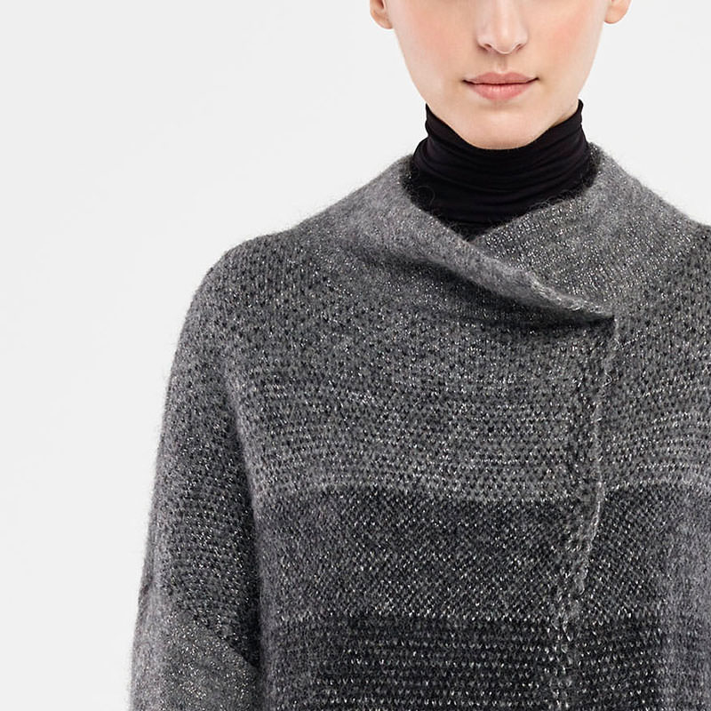 Sarah Pacini LONG CARDIGAN - OMBRÉ DESIGN Front