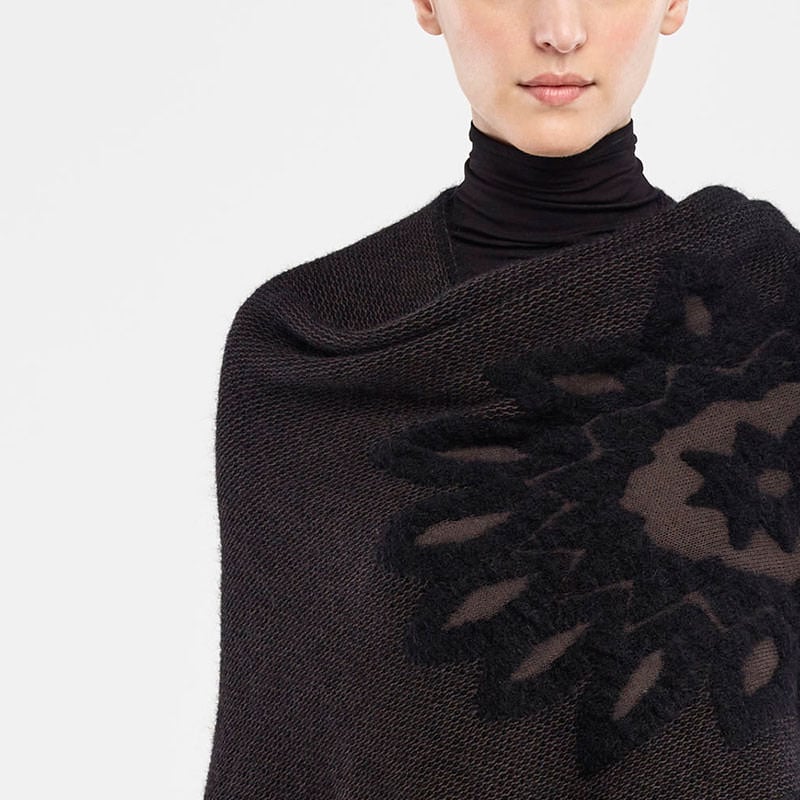 Sarah Pacini CAPE JACQUARD De face