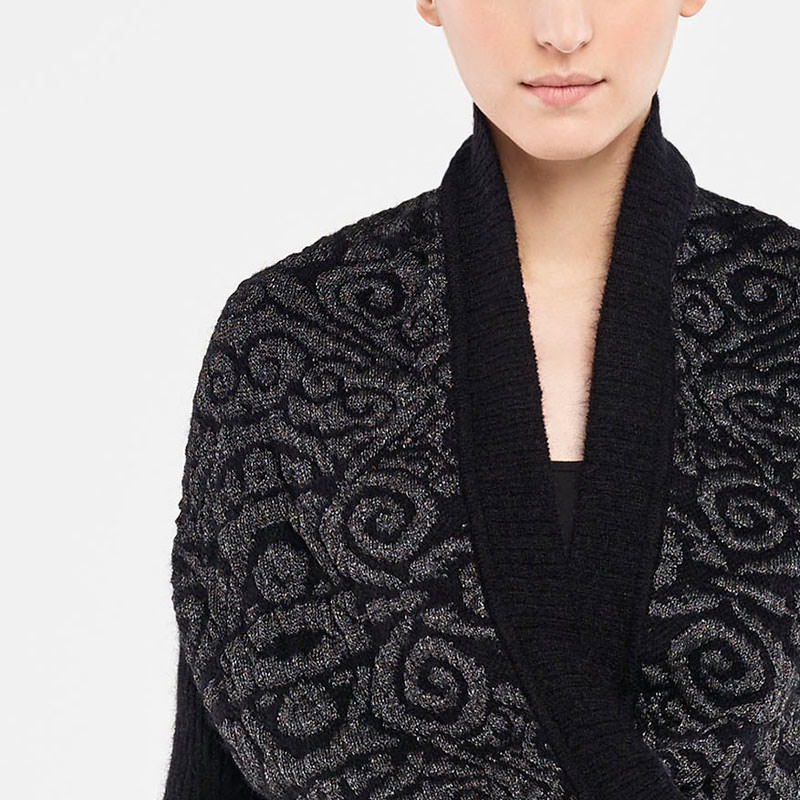 Sarah Pacini CACHE-CŒUR JACQUARD De face