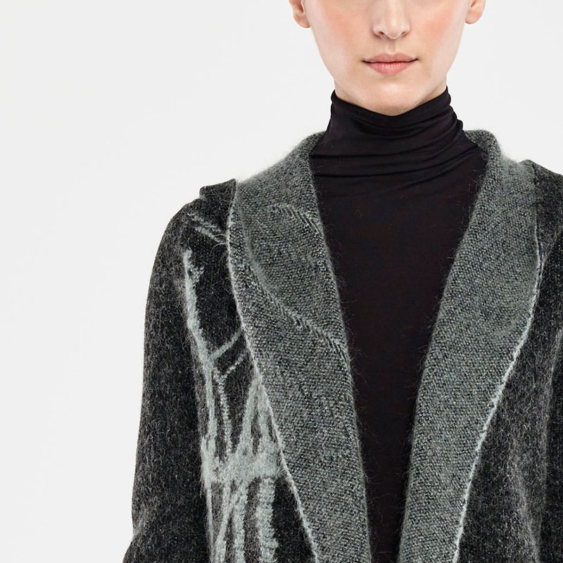 Sarah Pacini CARDIGAN LONG – ARBRE DE VIE De face