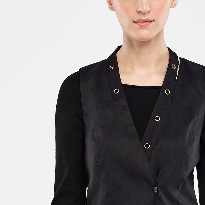 Sarah Pacini GILET -LIN EXTENSIBLE De face
