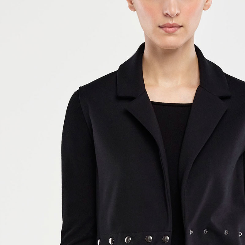 Sarah Pacini GILET JERSEY – BOUTONS PRESSION De face