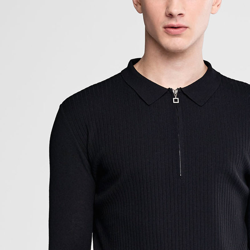 Sarah Pacini Polo zippé De face