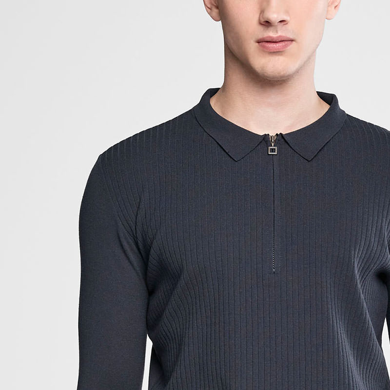 Sarah Pacini Polo zippé De face