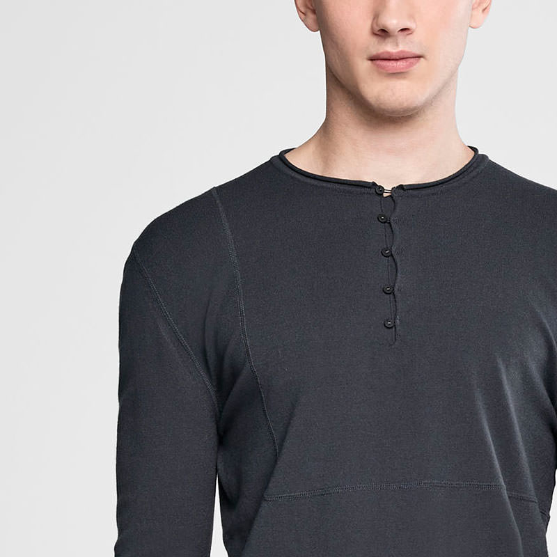 Sarah Pacini Henley sweater Front