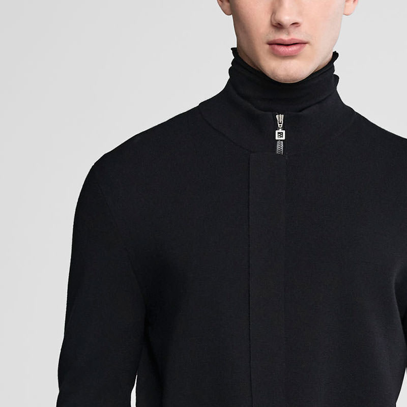 Sarah Pacini Cardigan col montant De face