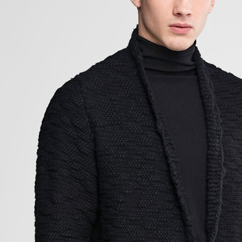 Sarah Pacini Long cardigan laine De face