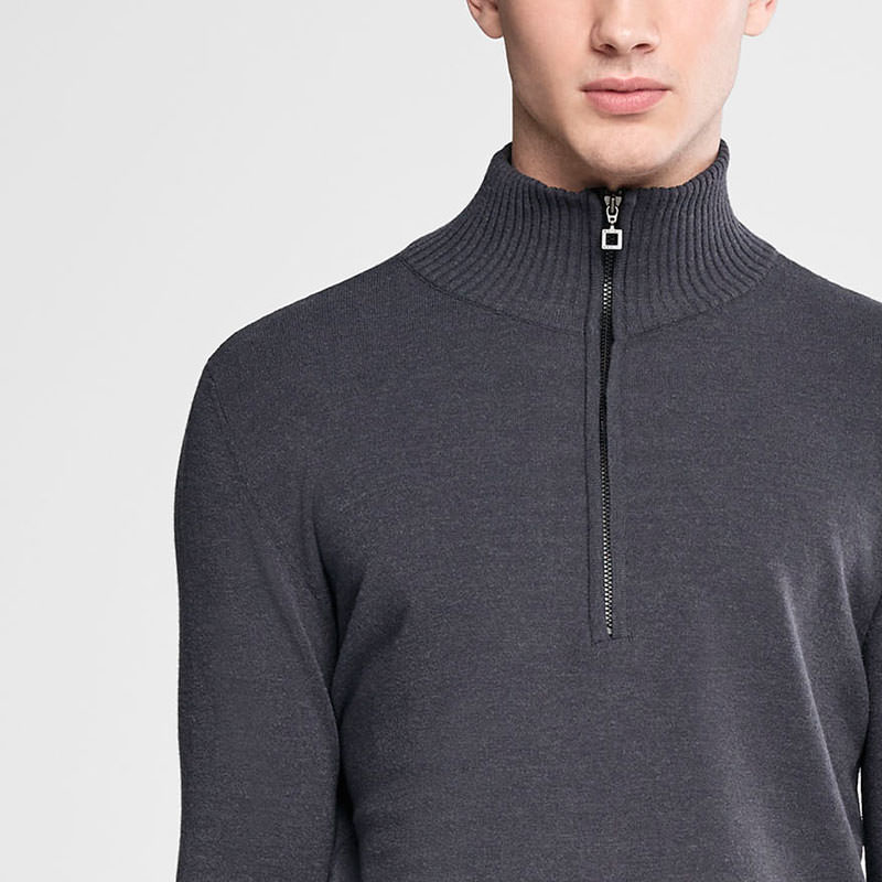 Sarah Pacini Zipped mock neck sweater Front