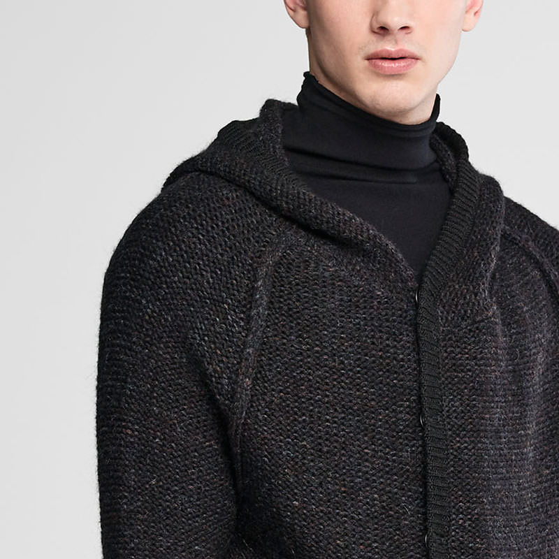 Sarah Pacini Long cardigan chiné De face