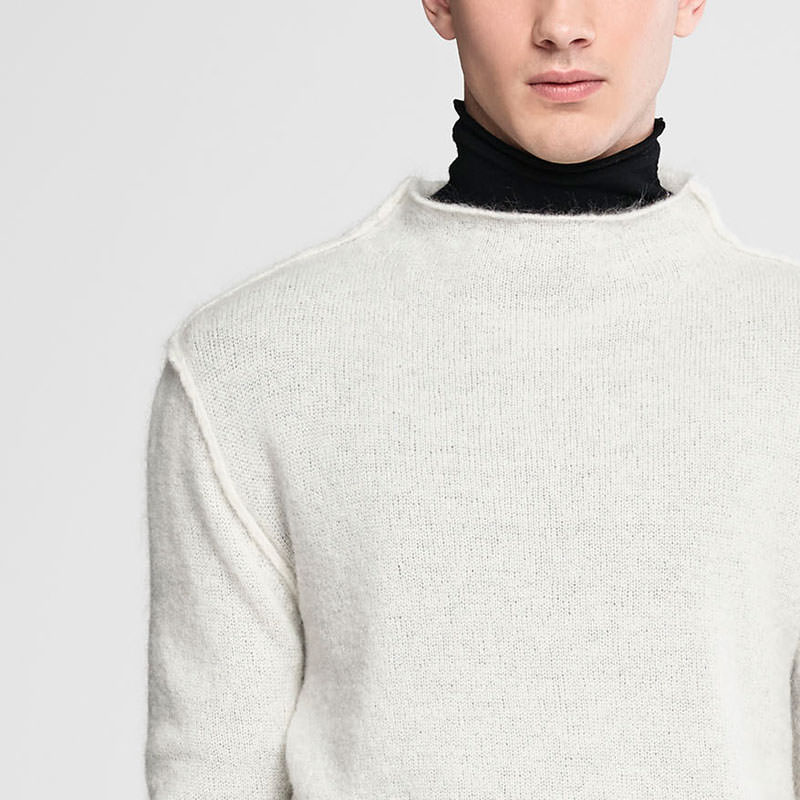 Sarah Pacini Mohair sweater - funnel neck Front
