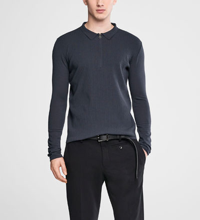 Sarah Pacini Polo-pullover mit reißverschluss - front