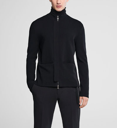 Sarah Pacini Strickjacke mit stehkragen - front