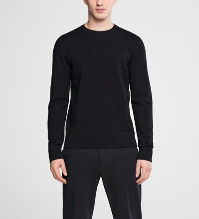 Sarah Pacini Rundhalspullover - doppelt gestrickt - front