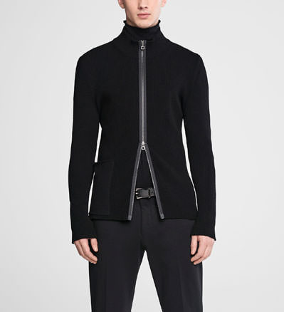 Sarah Pacini Rippstrickjacke - front