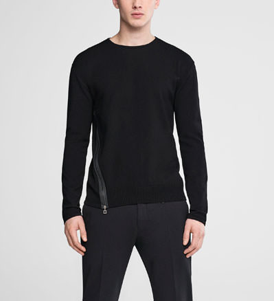 Sarah Pacini Asymmetrischer rundhalspullover - front