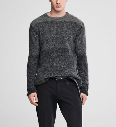 Sarah Pacini Ombré-pullover aus mohair - rundhalsausschnitt - front