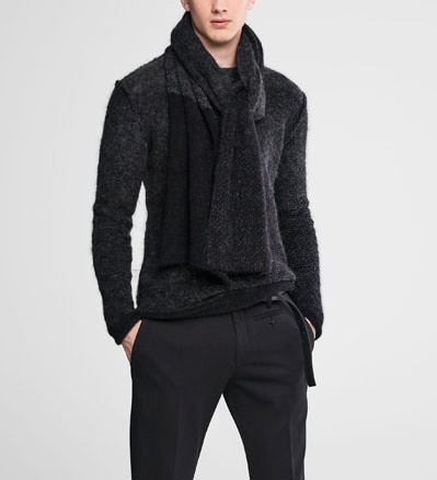 Sarah Pacini Ombré mohair-schal - front
