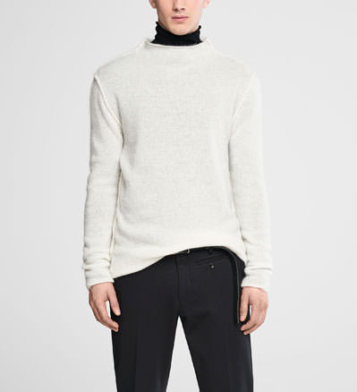 Sarah Pacini Mohair-pullover - trichterkragen - front