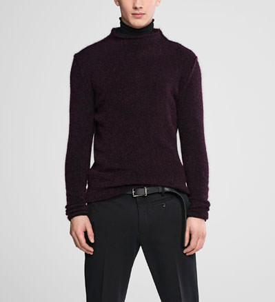 Sarah Pacini Mohair-pullover - trichterkragen - front