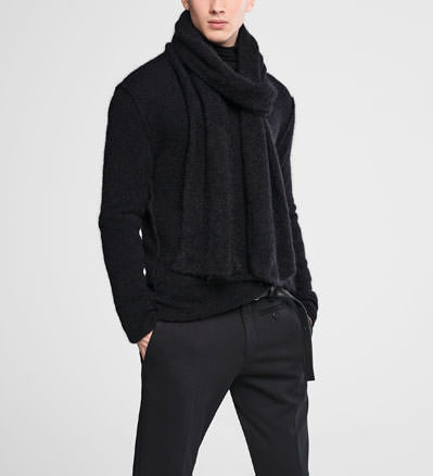 Sarah Pacini Langer mohair-schal - front