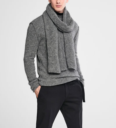 Sarah Pacini Langer mohair-schal - front