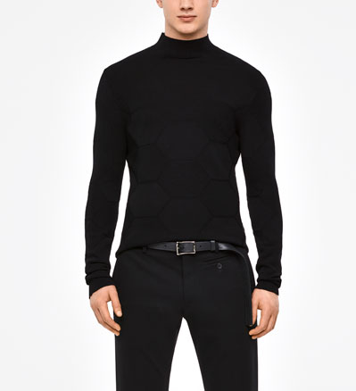 Sarah Pacini Stehkragenpullover - wabendesign - front