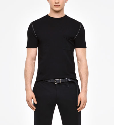 Sarah Pacini Kurzarmpullover - steppnahtkurzarmpullover - steppnaht - front