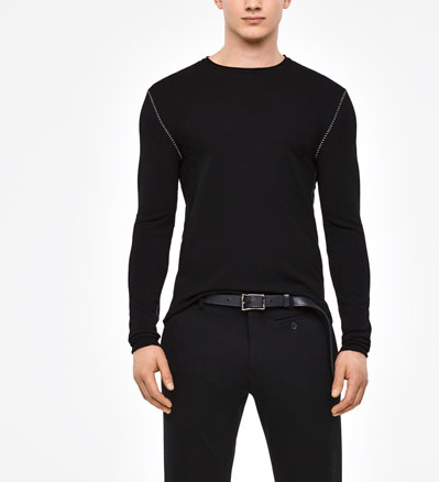 Sarah Pacini Langarmpullover - steppnahtlangarmpullover - steppnaht - front