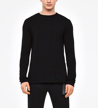 Sarah Pacini Pullover - aufgesetzte taschepullover - aufgesetzte tasche - front