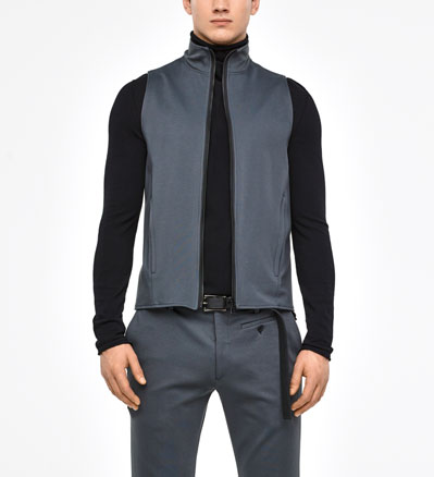 Sarah Pacini Weste aus jerseymaterial - front