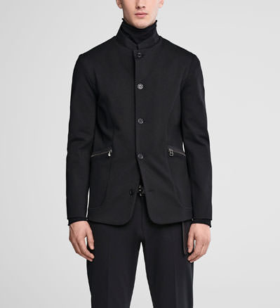 Sarah Pacini Jersey jas - maokraag - front