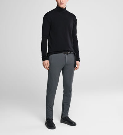 Sarah Pacini Hose aus jerseymaterial - reißverschlussbündchen - front