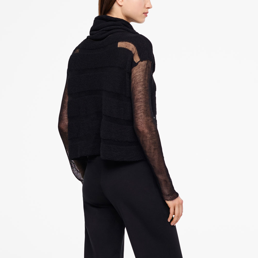 Sarah Pacini PULL COURT - MÉRINOS Derrière
