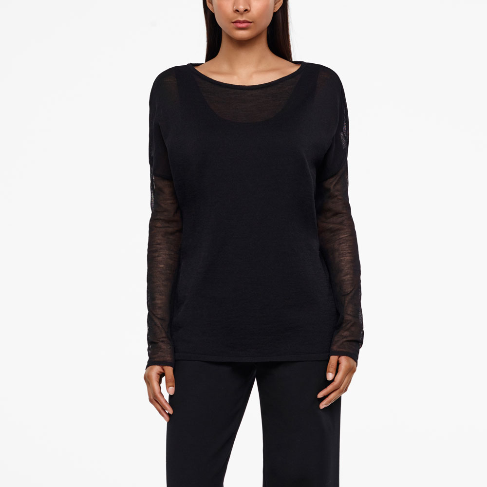 Sarah Pacini PULL - VOILE DE MÉRINOS De face