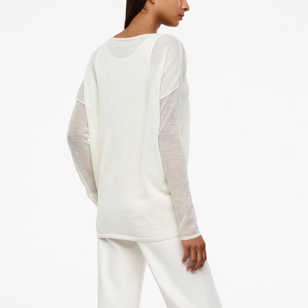 Sarah Pacini VEIL SWEATER - FULL SLEEVES Back view