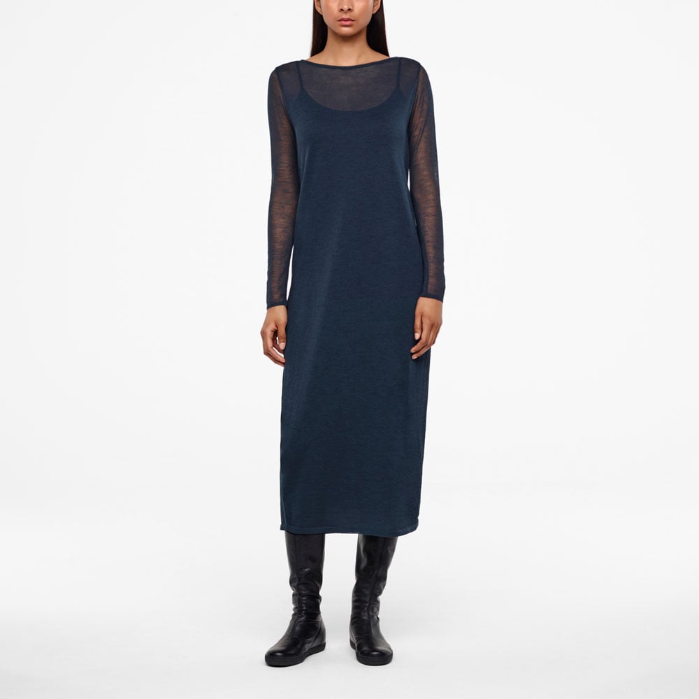 Sarah Pacini ROBE - VOILE DE MÉRINOS De face