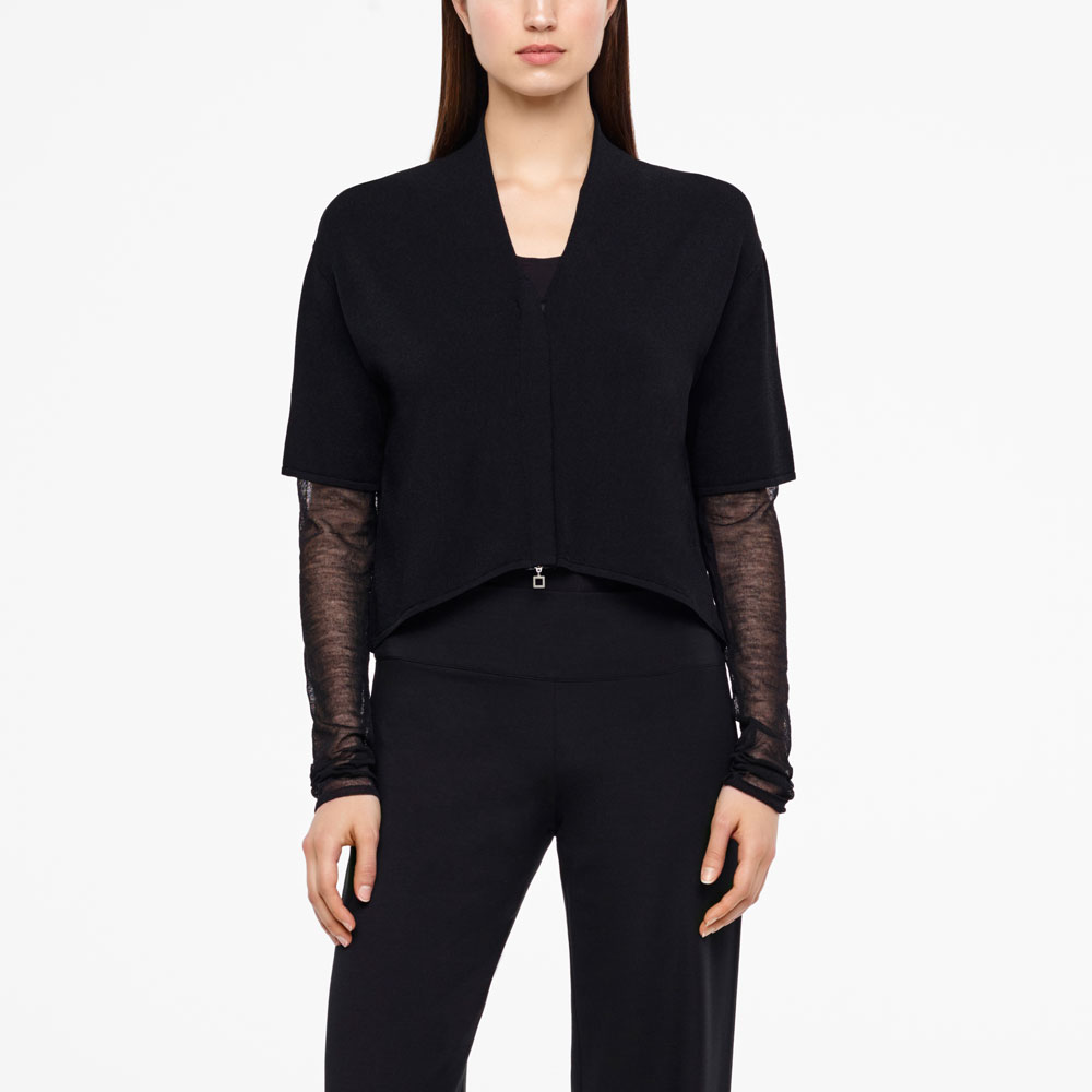 Sarah Pacini CARDIGAN COURT - MANCHES VOILE De face