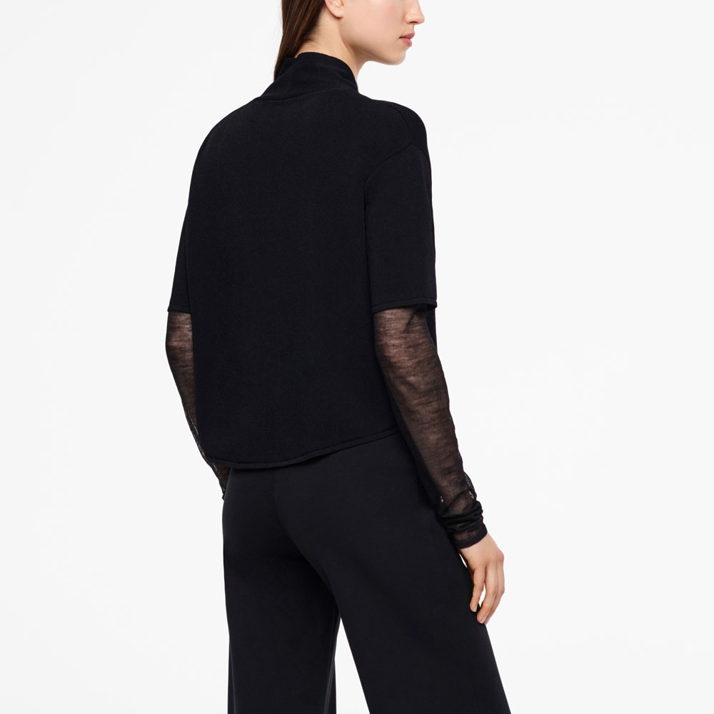 Sarah Pacini CARDIGAN COURT - MANCHES VOILE Derrière