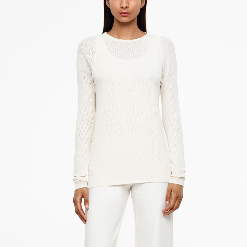 Sarah Pacini NAHTLOSER RUNDHALS-SWEATER Vorne