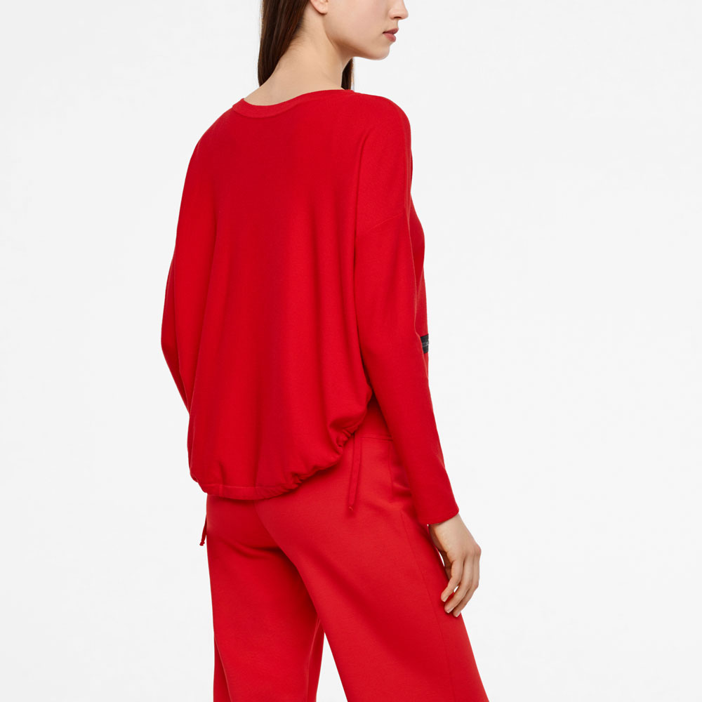 Sarah Pacini PULL LONG - POCHES ZIPS Derrière