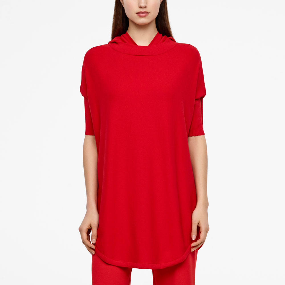 Sarah Pacini URBAN HOODIE - SHORT SLEEVES Front