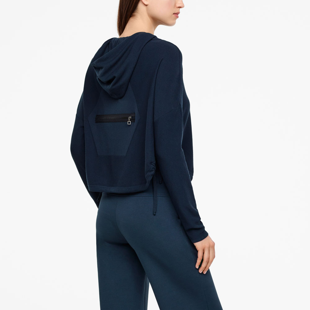 Sarah Pacini CARDIGAN COURT - CAPUCHE Derrière