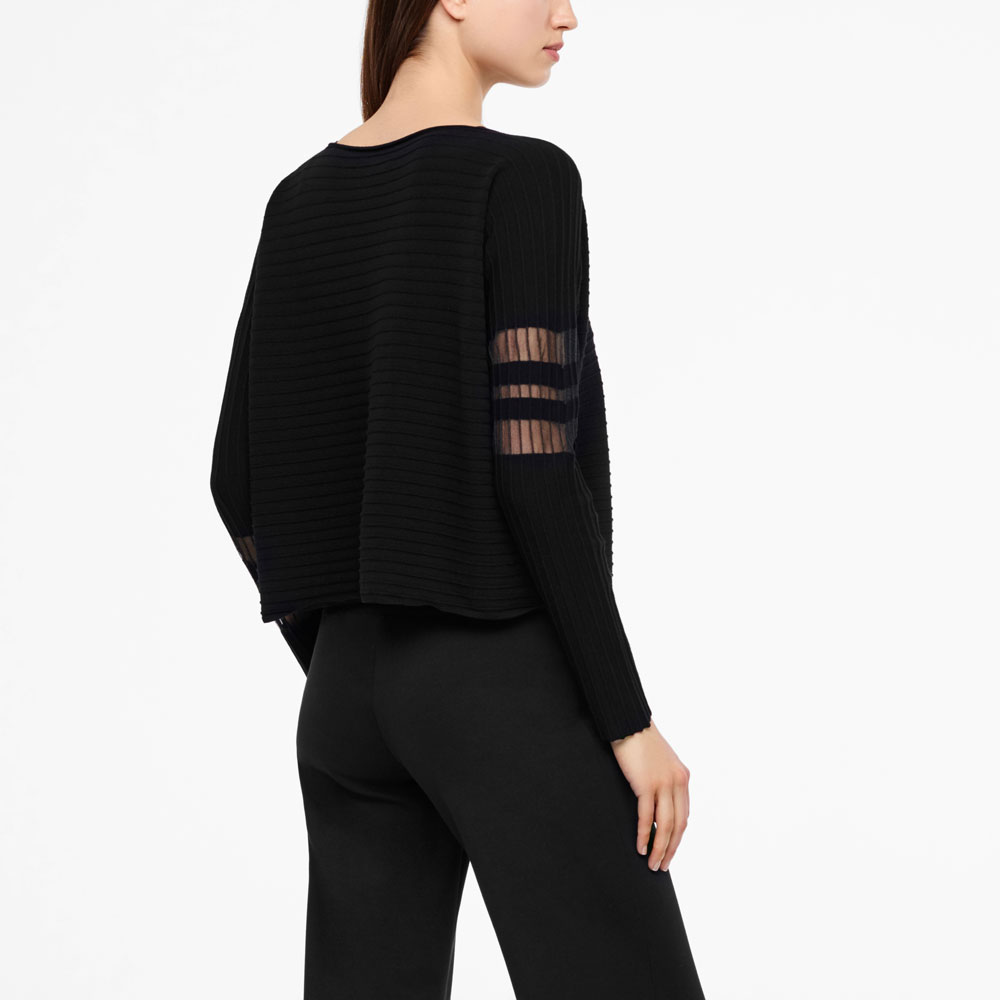Sarah Pacini PULL - DÉTAILS TRANSLUCIDES Derrière