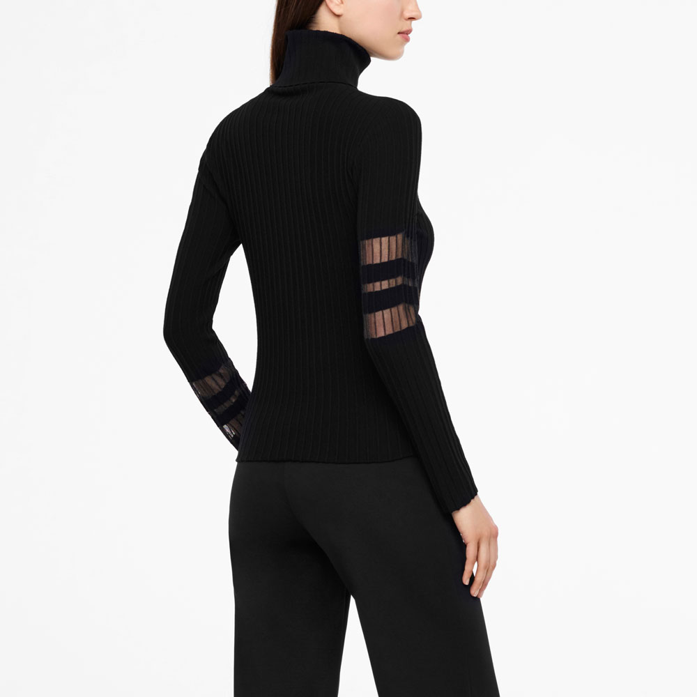 Sarah Pacini PULL - DETAILS TRANSLUCIDES Derrière