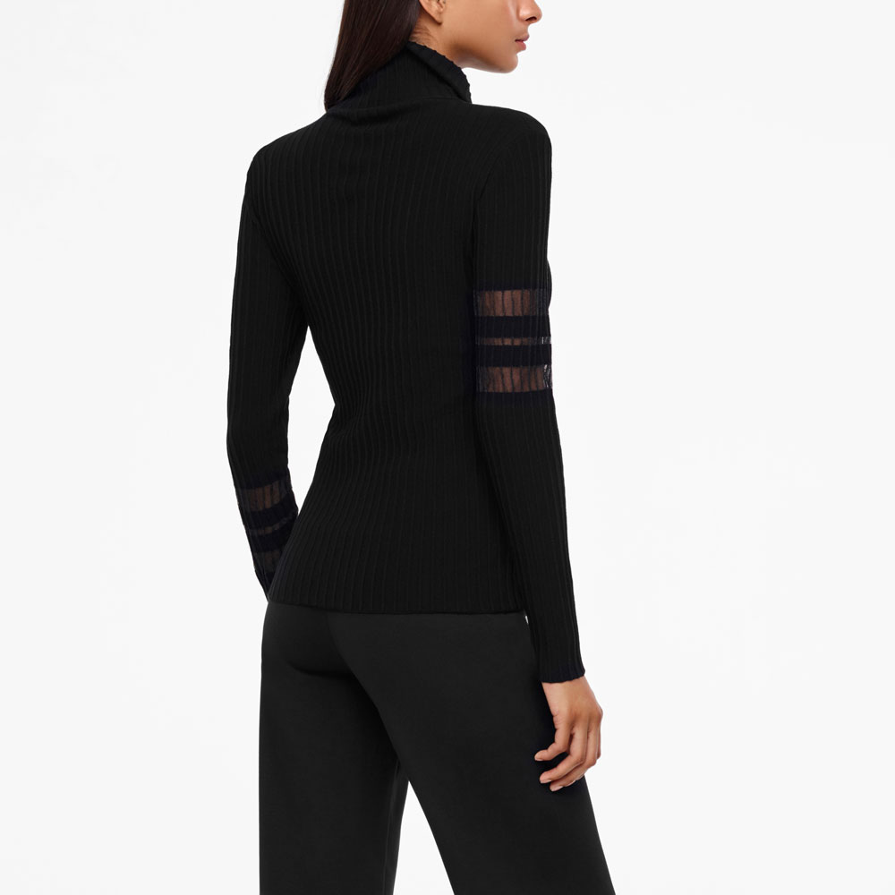 Sarah Pacini CARDIGAN - DÉTAILS TRANSLUCIDES Derrière